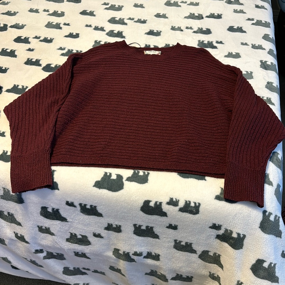 Pink rose sweater